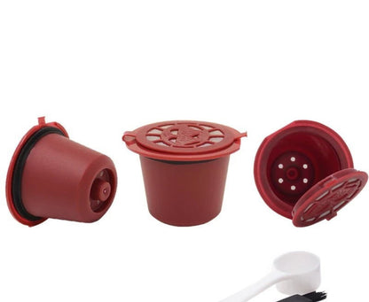 3PCS Reusable Coffee Capsules Pod Nespresso Stainless Steal