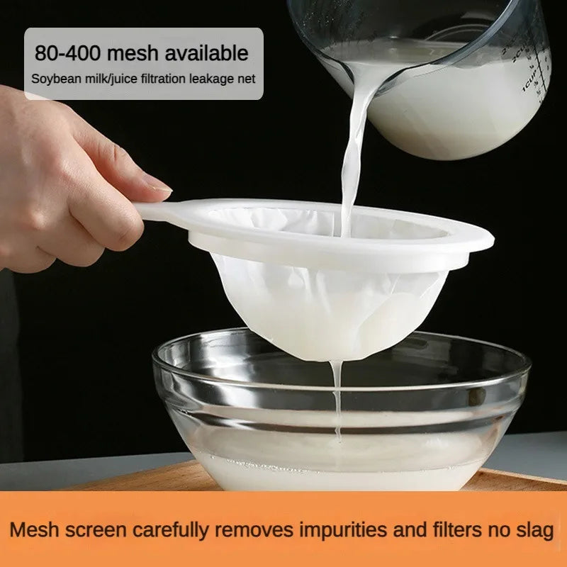 1pc 80/100/200/400Mesh Hand-held High Density Mesh Soy Milk Wine